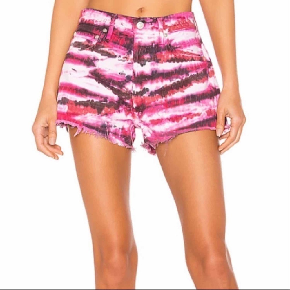Agolde Parker Vintage tie dye cut off short Size 27